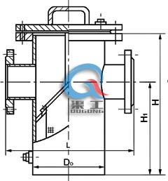 直通籃式過濾器結(jié)構(gòu)圖